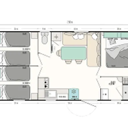 Campsite Mobil Accueillant, Animaux Ok - 6 Pers. - Api-1-52-2796 Grayan-et-l'Hopital